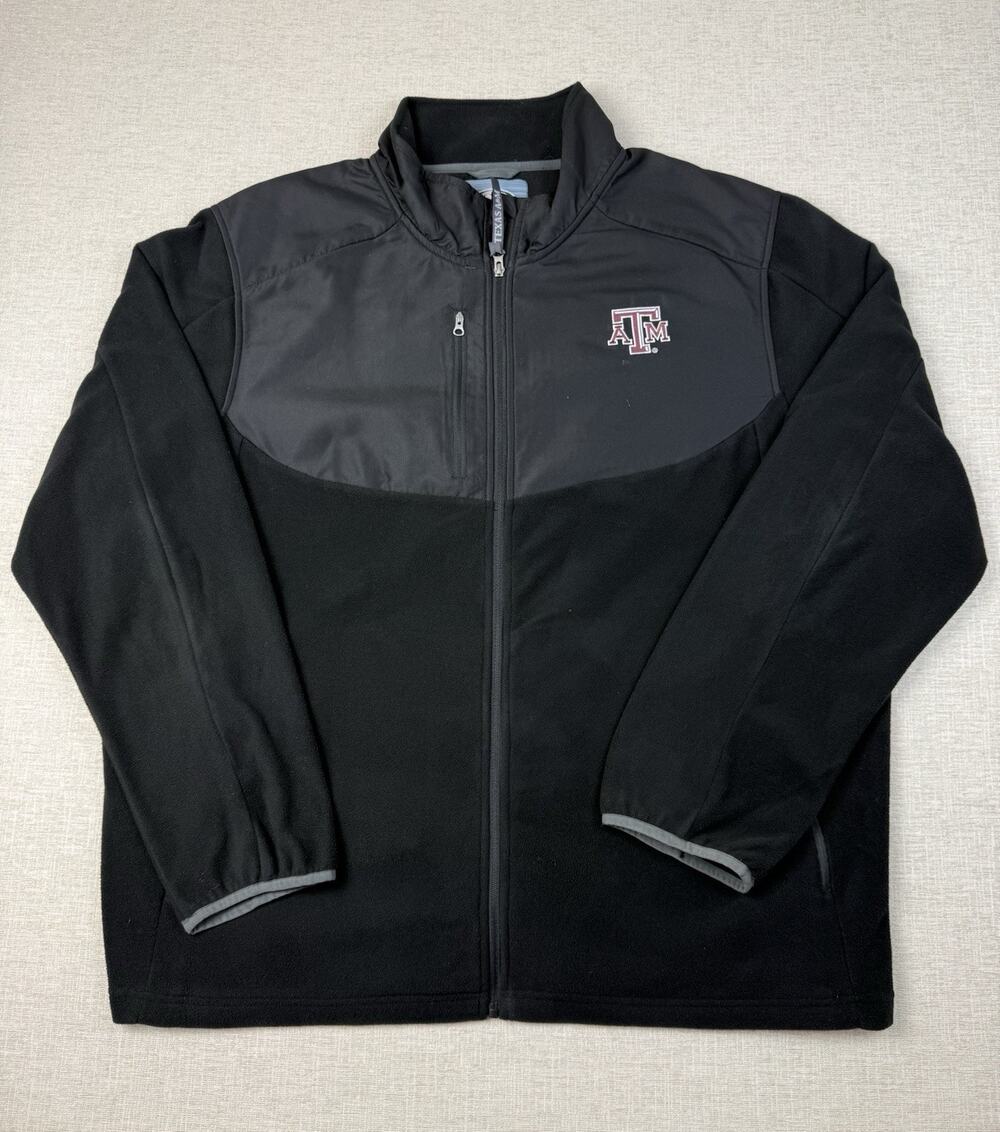 Texas A&M Size XXXL C.C CREATIONS Aggies Men’s Black Zipper Jacket Coat